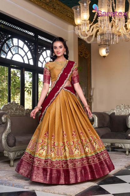 ✨ Kanchipuram Silk Lehenga Set ✨